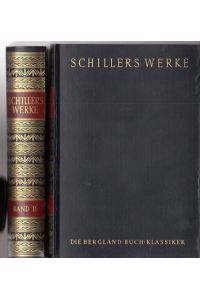 Schillers Werke in zwei Bänden. Bände 1 und 2. komplett