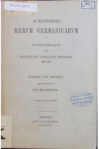 Scriptores Rerum Germanicarum.