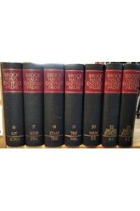 Brockhaus Enzyklopädie Zwanzigbändige Ausgabe, Konvolut von 7 Bänden [7 Bücher].   - Ausgabe unvollständig.
