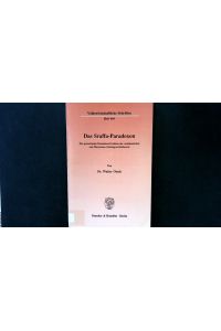 Das Sraffa-Paradoxon. : Das gemeinsame Konsistenz-Problem der neoklassischen und Marxschen. Gleichgewichtstheorie. (Volkswirtschaftliche Schriften, Band 404).