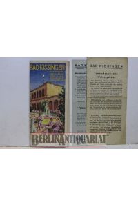 Farbiges Werbeprospekt 16 Seiten, Umschlag mit stärkeren Gebrauchsspuren,   - Wohnungsliste und Bäderpreise zusammen 3 Teile von 1934,