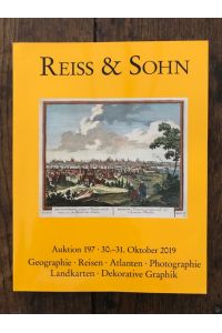 Reiss & Sohn: Auktion 197 - 30. - 31. Oktober 2019: Geographie, Reisen, Atlanten, Photographie, Landkarten, Dekorative Graphik
