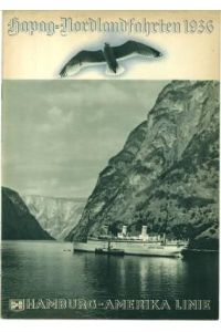 HAPAG-Nordlandfahrten 1936. Hapag-Island-Spitzbergen- und Norwegenfahrt mit dem Doppelschrauben-Motorschiff Milwaukee vom 15. Juli bis 7. August 1936.
