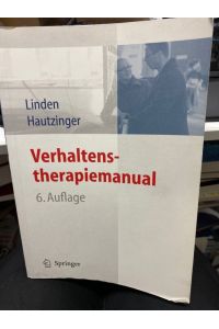 Verhaltenstherapiemanual.   - Michael Linden ; Martin Hautzinger (Hrsg.)