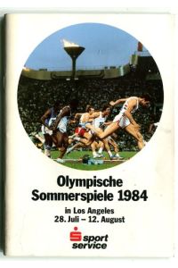 Olympische Sommerspiele 1984 in Los Angeles. Zum Eintragen der Ergebnisse.