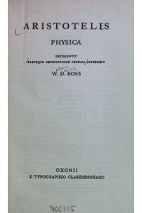 Aristotelis Physica.