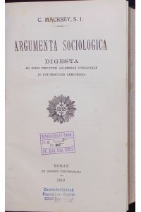 Argumenta Sociologica Digesta.
