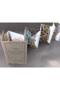 Album von Berchtesgaden-Königssee. 10 (9, eine fehlt) der schönsten Ansichten in Photochromie / Auch als Postkarten verwendbar.