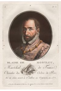 Blaise de Montluc, Marechal de France. . .  - Blaise de Monluc (c. 1502-1577) Lasseran-Massencome soldier marechal Portrait