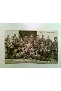 Gruppenbild, II. Ers. Battl. Inf. LeibRegt. 2. Komp. , Bayern, Foto AK, Feldpost 1917