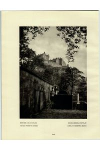 Kupfertiefdruck : Dunbar, Scotland, Schottland.   - Edinburgh Castle, Scotland, Schottland.