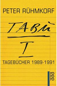 TABU 1. Tagebücher 1989 - 1991