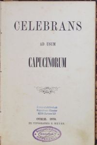 Celebrans ad usum Capucinorum.