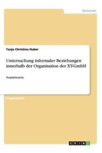Untersuchung informaler Beziehungen innerhalb der Organisation der XY-GmbH: Projektbericht