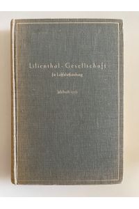 Jahrbuch 1936 der Lilienthal-Gesellschaft für Luftfahrtforschung.