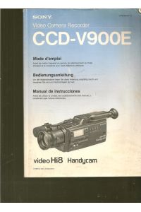 Video Camera Recorder CCD - V900E.   - Bedienungsanleitung.