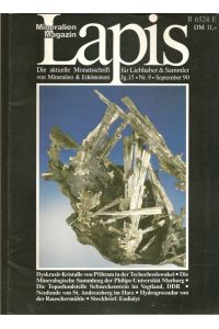 Lapis Mineralienmagazin. ( in 4 Heften. )  - 15.Jahrgang,  Nr.9 September 90; Nr.10 Oktober 90;  Nr.11 November 90 und Nr.12 Dezember 90.