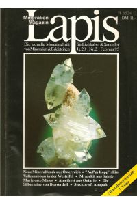 Lapis Mineralienmagazin. ( in 5 Heften. )  - 20.Jahrgang,  Nr.2  Februar 95;   Nr.3  März 95;  Nr.4 April 95;  Nr.9 September 95 und Nr.10 Oktober 95.