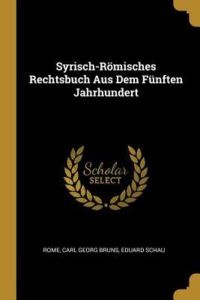 GER-SYRISCH-ROMISCHES RECHTSBU