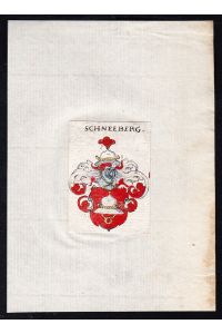Schneeberg - Schneeberg Schneberg Wappen Adel coat of arms heraldry Heraldik