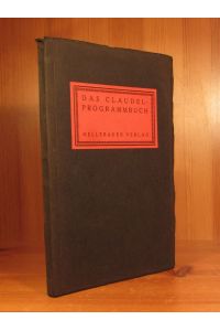 Das Claudel-Programmbuch.