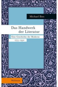 Bies, Handwerk d. Literatur
