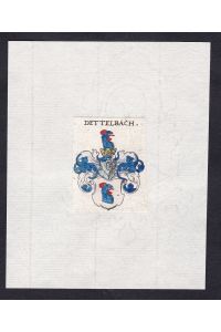 Dettelbach - Dettelbach Wappen Adel coat of arms heraldry Heraldik