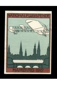 Reklamemarke: Nationalflugspende Hamburg 1912.