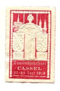 Reklamemarke: Tausendjahrfeier Cassel 1913.