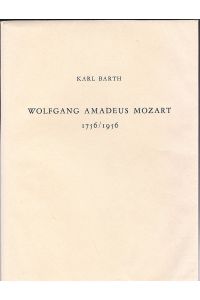 Wolfgang Amadeus Mozart 1756/1956