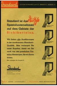 Standard ist das deutsche Spezialunternehmen auf dem Gebiete der Sichtkarteien.