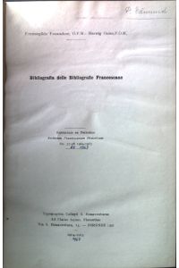 Bibliografia delle bibliografie francescane