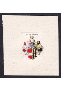 Kirchheim - Kirchheim Wappen Adel coat of arms heraldry Heraldik