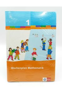 Wochenplan Mathematik. Basispaket 1 (1. Schuljahr)  - Schülerleitfaden, Übungen Teil A und B und Trainingskurs mit CD-ROM
