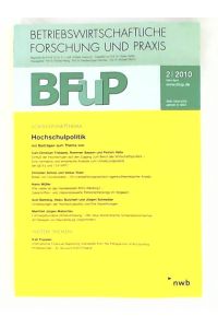 Hochschulpolitik: BFuP 2/2010