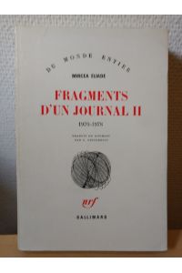 Fragments d'un Journal II 1970-1978.