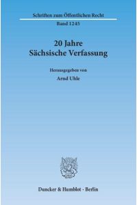 20 Jahre Sächsische Verfassung.