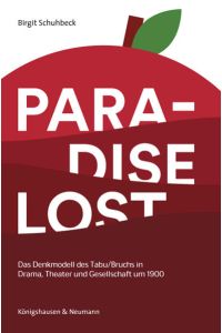 Paradise lost  - Das Denkmodell des Tabu/Bruchs in Drama, Theater und Gesellschaft um 1900