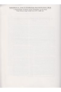 Zur Bronzetafel aus Bogazköy und ihrem historischen Inhalt. [Aus: Archiv für Orientforschung, Bd. 38/39, 1991/92].   - Rezensionsartikel zu: H. Otten, Die Bronzetafel aus Bogazköy - Ein Staatsvertrag Tuthalijas IV. [StBoT Bh. 1], Wiesbaden 1988.