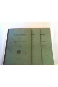 für die Förster - Revierverwalter - etatmäßigen Forstassessoren im Königlich Sächsischen Staatsforstdienste vom 2. Oktober 1905. 3 Bände.