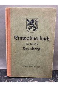 Einwohnerbuch des Kreises Leonberg. Ausgabe Frühjahr 1937