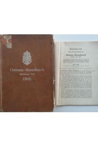Ostsee-Handbuch.   - Mittlerer Teil.