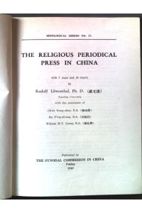 The religious periodical press in China.   - Sinological series ; No. 57