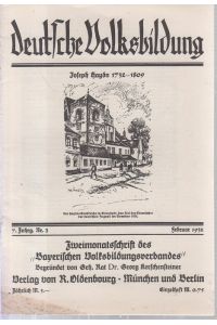 Deutsche Volksbildung  - Nachtrichtenblatt des Bayerischen Volksbildungsverbandes