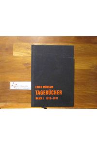 Tagebücher; Teil: Bd. 1. , 1910 - 1911