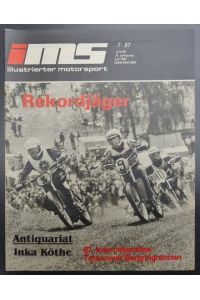 ims - Illustrierter Motorsport - 37. Jahrgang 1987 Heft 7 -  - Organ des Allgemeinen Deutschen Motorsport - Verbandes ADMV -