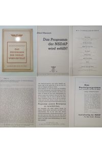 Das Programm der NSDAP wird erfüllt!  - Dieses Buch wird von uns nur zur staatsbürgerlichen Aufklärung und zur Abwehr verfassungswidriger Bestrebungen angeboten (§86 StGB)