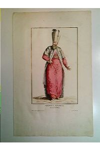 Abdoul Hamet, Grand Sultan, Kupferstich, altcoloriert, Duflos le jeune, 1780, Original