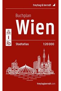 Wien, Buchplan  - Maßstab  1:20.000, freytag & berndt : Stadtatlas.