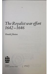 The royalist war effort, 1642-1646.